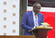 National Treasury CS John Mbadi speaking at KICC on September 9, 2024