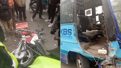 KBS bus involved in an accident along Argwings Khodek Road
