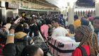 Stranded passengers at JKIA