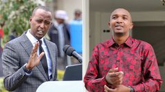 State House Spokesperson Hussein Mohamed and Morara Kebaso