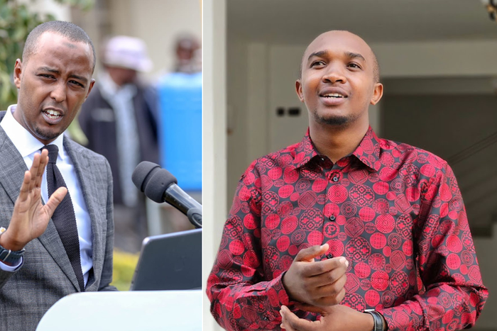 State House Spokesperson Hussein Mohamed and Morara Kebaso