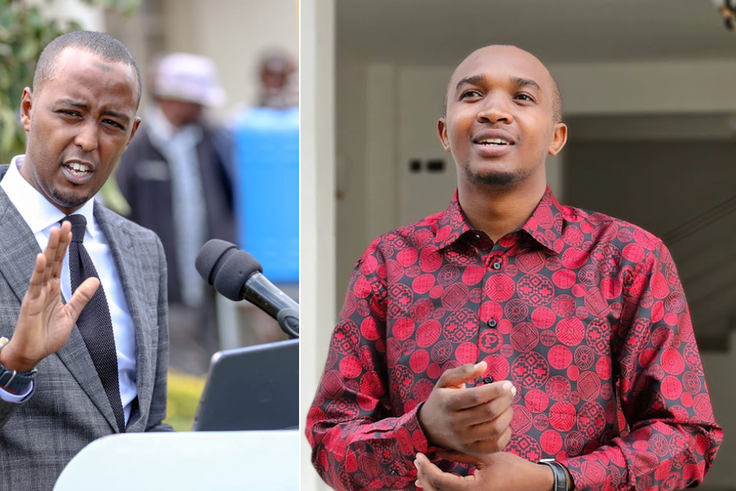 State House Spokesperson Hussein Mohamed and Morara Kebaso