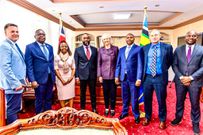 Cabinet Secretary for Mining, Blue Economy, and Maritime Affairs, Hassan Joho met with the United States Ambassador to Kenya Meg Whitman, at the Ministry's headquarters in Nairobi.