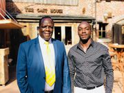 Wycliffe Oparanya with his son Ian Oparanya