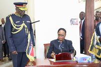 Inspector General of Police Douglas Kanja when he took oath of office