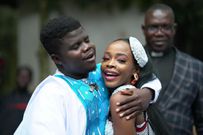 Content creator Miss Trudy with her husband Wode Maya