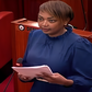 Senator Karen Nyamu speaking in the Senate