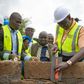 President William Ruto lays the foundation stone at Emgwen Affordable Housing Project in Nandi County.