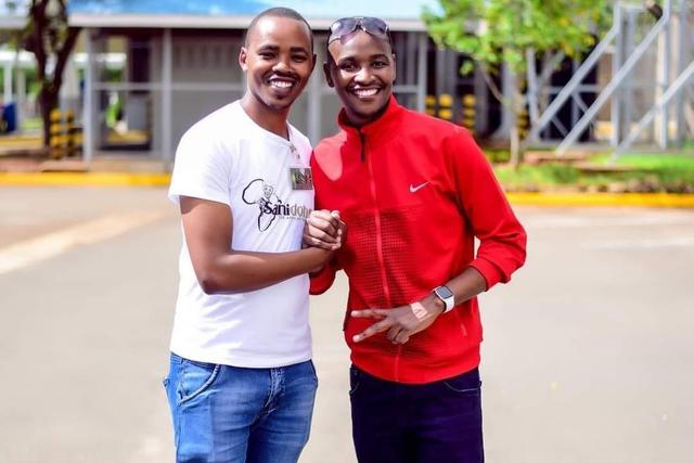 Samidoh and his former manager Moses Marite