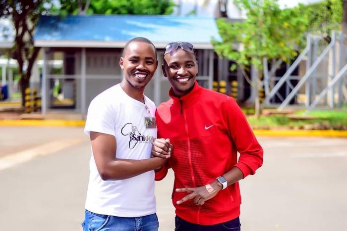 Samidoh and his former manager Moses Marite