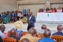 Deputy President Rigathi Gachagua addressing the congregation at Methodist Church in Kenya Mikumbune, Meru, on Sunday September 1, 2024