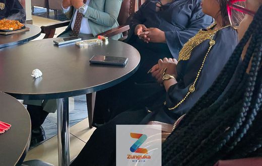 Bishop Muthee Kiengei and Lizz Wangui, during a meeting with content creator Pritty Vishy, and her manager on September 4, 2024