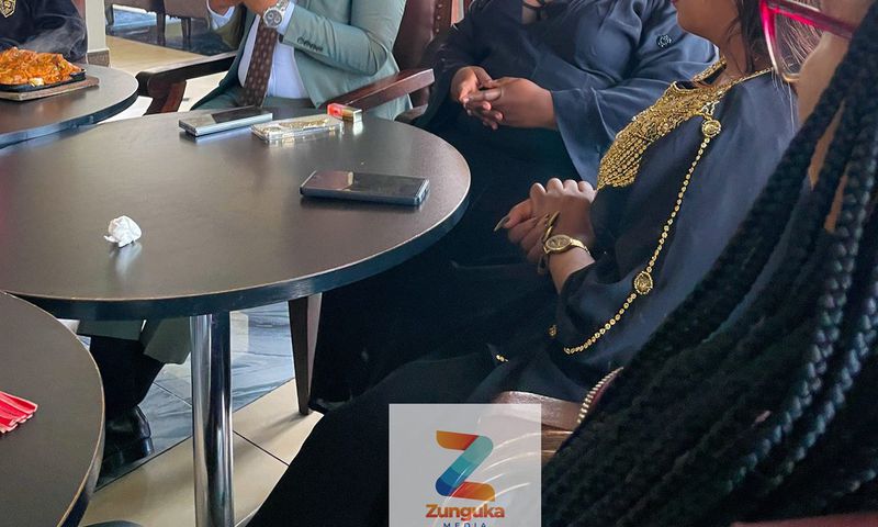 Bishop Muthee Kiengei and Lizz Wangui, during a meeting with content creator Pritty Vishy, and her manager on September 4, 2024