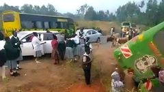Bus ferrying Mbooni Girls High School students overturns along Kikima-Machakos road