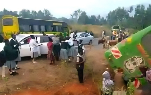 Bus ferrying Mbooni Girls High School students overturns along Kikima-Machakos road