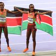Beatrice Chebet and Faith Kipyegon during the 2024 Olympics in Paris