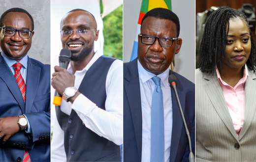 CS nominees Julius Ogamba Migos, Eric Mugaa, Davis Chirchir and Soipan Tuiya