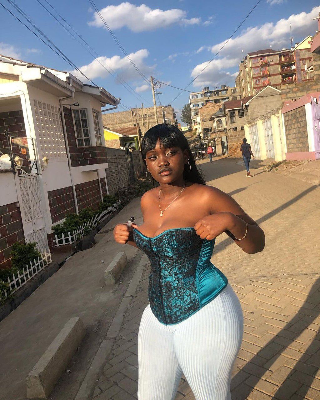 A Kenyan student, Mitchell Joyce Akoth Oruko, known by her online alias Mjaka Mfine