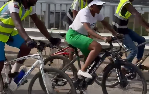 Charlene Ruto cycles to Mikindani to plant trees