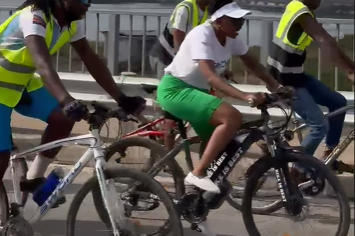 Charlene Ruto cycles to Mikindani to plant trees