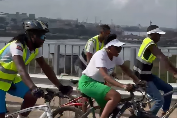 Charlene Ruto cycles to Mikindani to plant trees