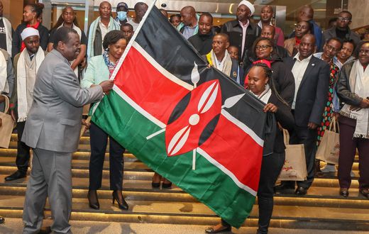 "Prime CS Musalia Mudavadi sends off a cohort of Kenyan teachers who have secured job placements in various district schools across the United States of America."