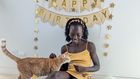 Lupita Nyong'o celebrates her cat Yoyo's 3rd birthday