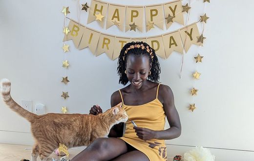 Lupita Nyong'o celebrates her cat Yoyo's 3rd birthday