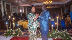 Mama Ida Odinga and former Prime Minister Raila Odinga