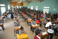 KCSE Candidates at the St Georges High School when they sat for their Thursday papers