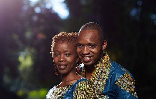 Activist Boniface Mwangi with his wife Njeri Mwangi