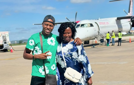 Brian Chira's grandmother with TikToker Baba Talisha