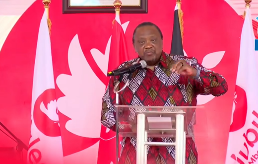 Former President Uhuru Kenyatta addressing the Jubilee Party National Delegates Conference (NDC)on September 26, 2025