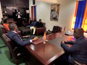 ODM Party Leader Oburu Odinga with other officials in his office on October 27, 2025