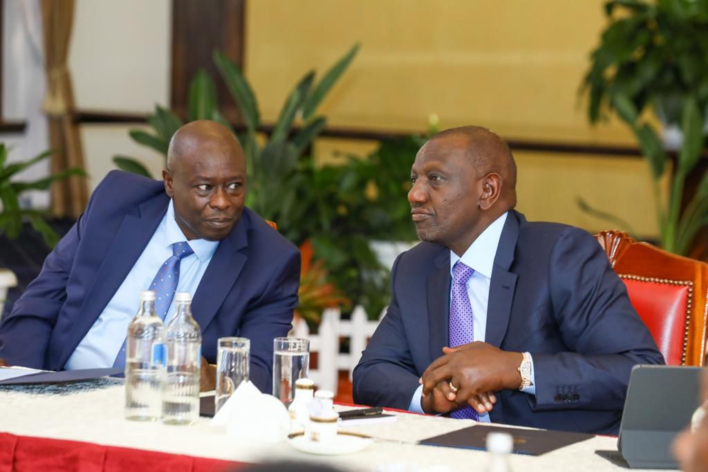 President William Ruto and former Deputy President Rigathi Gachagua