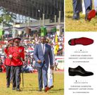 President William Ruto walking in Christian Louboutin shoes