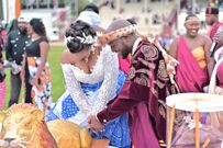 Media personality with his wife, Irene Renoi during their grand wedding in April 2024