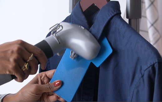 A shirt being ironed