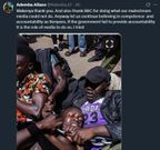 Capture of X post by journalist Allans Ademba