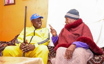 Rigathi Gachagua with Aunt Gladys Gathoni Kahua who passed on today, June 28, 2025