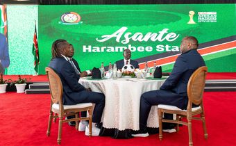 President William Ruto hosts Harambee Stars team at State House