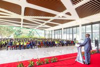 President William Ruto hosting boda boda association officials at State House, Nairobi