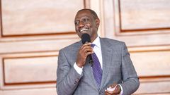 President William Ruto speaking at State House, Nairobi
