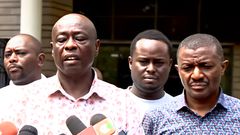 Impeached former Deputy President Rigathi Gachagua speaking from Karen Hospital after discharge