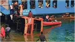 9 injured as bus with passengers on board overturns at Likoni ferry channel ramp