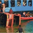 9 injured as bus with passengers on board overturns at Likoni ferry channel ramp