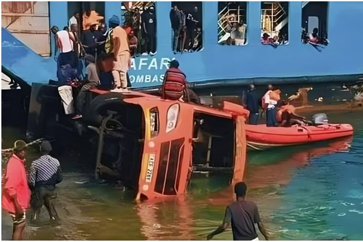 9 injured as bus with passengers on board overturns at Likoni ferry channel ramp