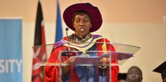 University of Nairobi acting Vice Chancellor Prof Margaret J Hutchinson