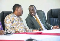 Speaker Moses Wetangula with Kanduyi MP John Makali