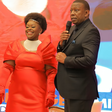 Millie Odhiambo and her husband Magugu Mabona during her book launch
